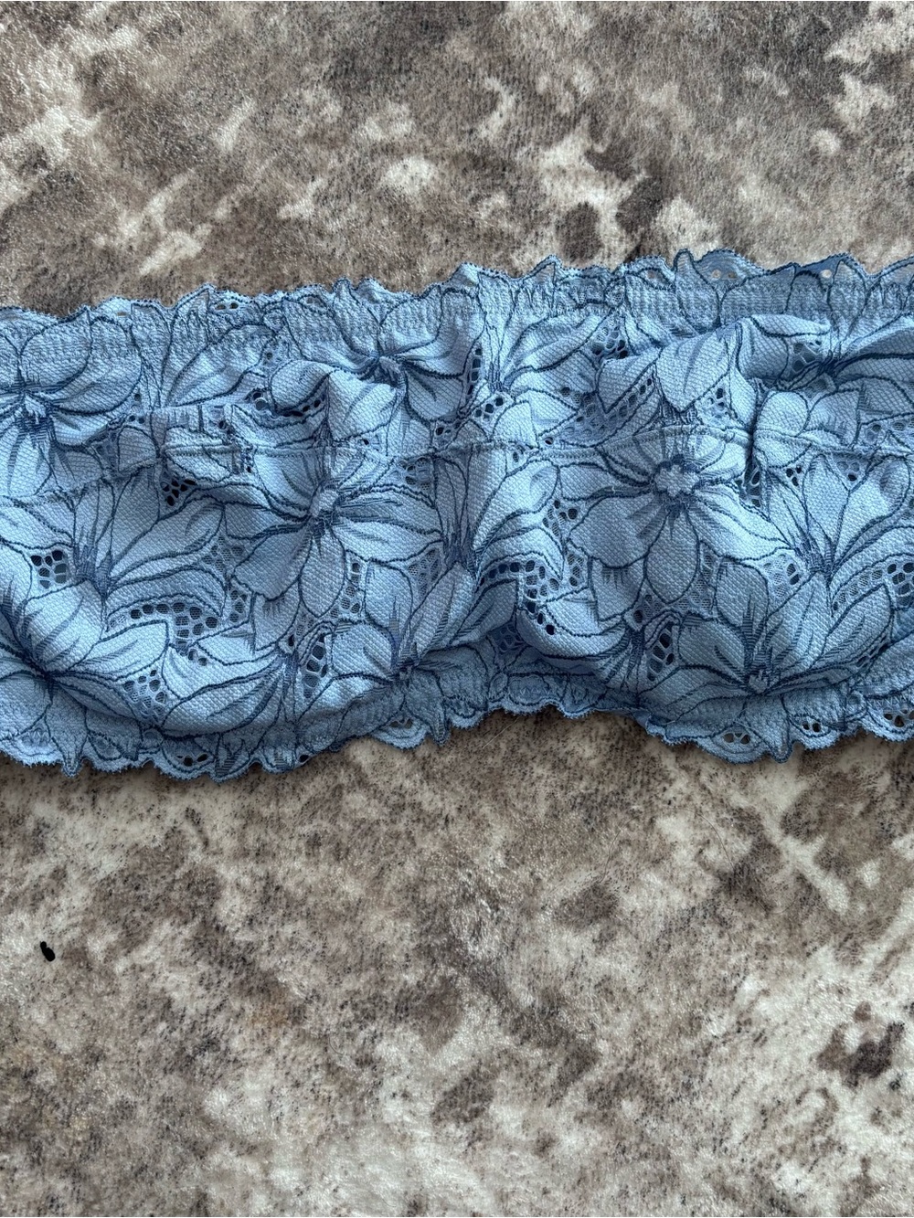 Aerie Light Blue Floral Lace Bandeau